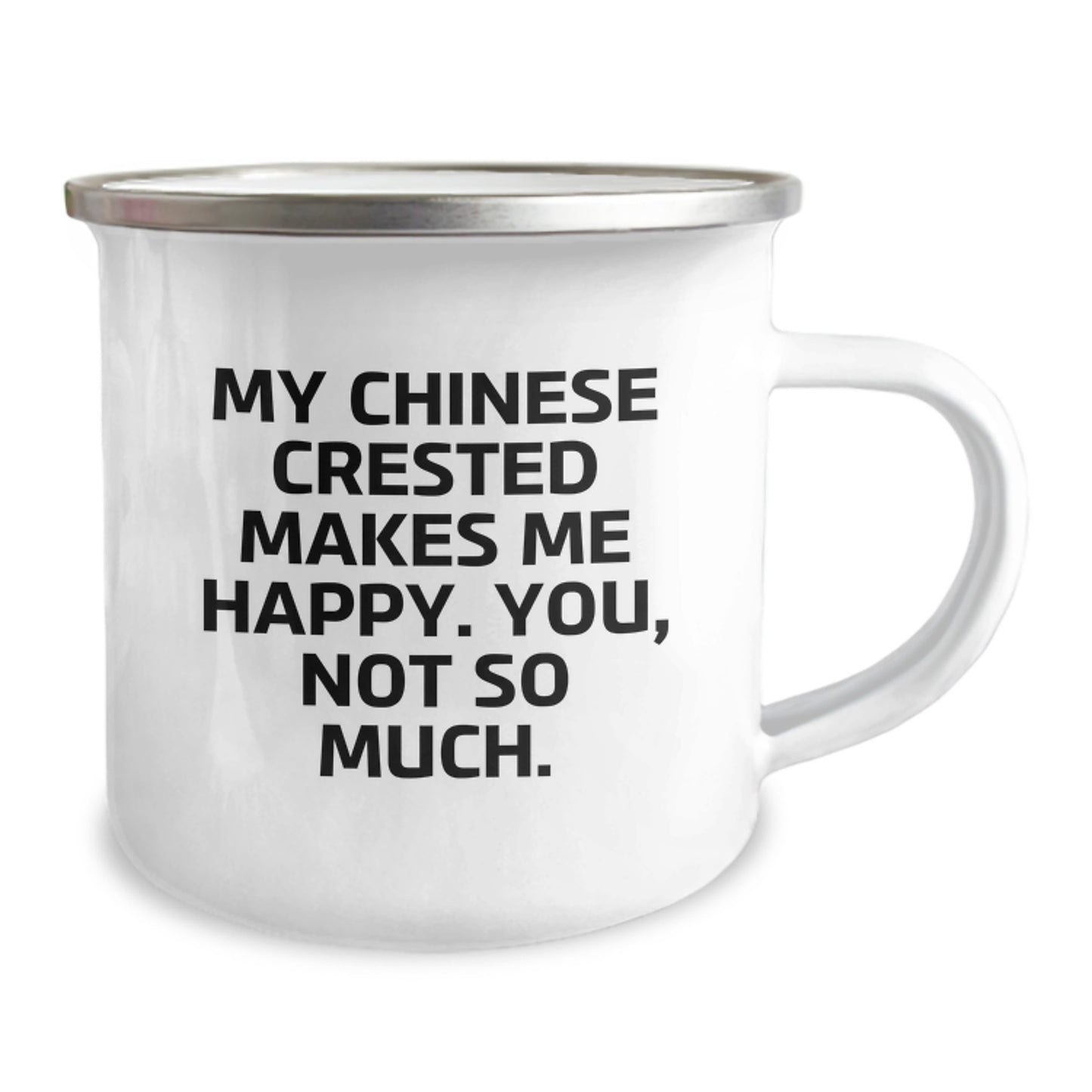 Chinese Crested Dog Lover's Camping Mug, Funny Gift for Friends from Family, Birthday Unique Gifts - Image 2