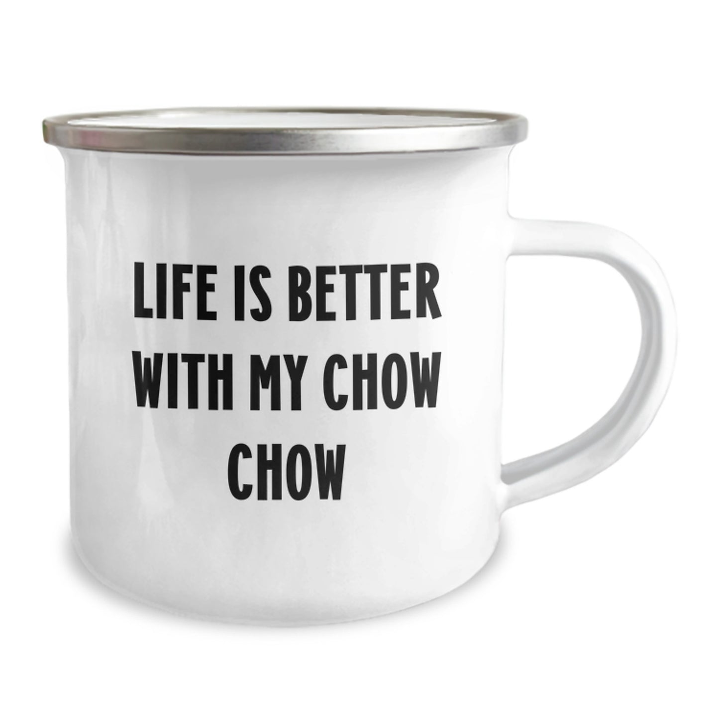 Funny Chow Chow Dog Camping Mugs, Gifts from Men to Chow Chow Dog Owners on Birthday Unique Gifts - Image 2