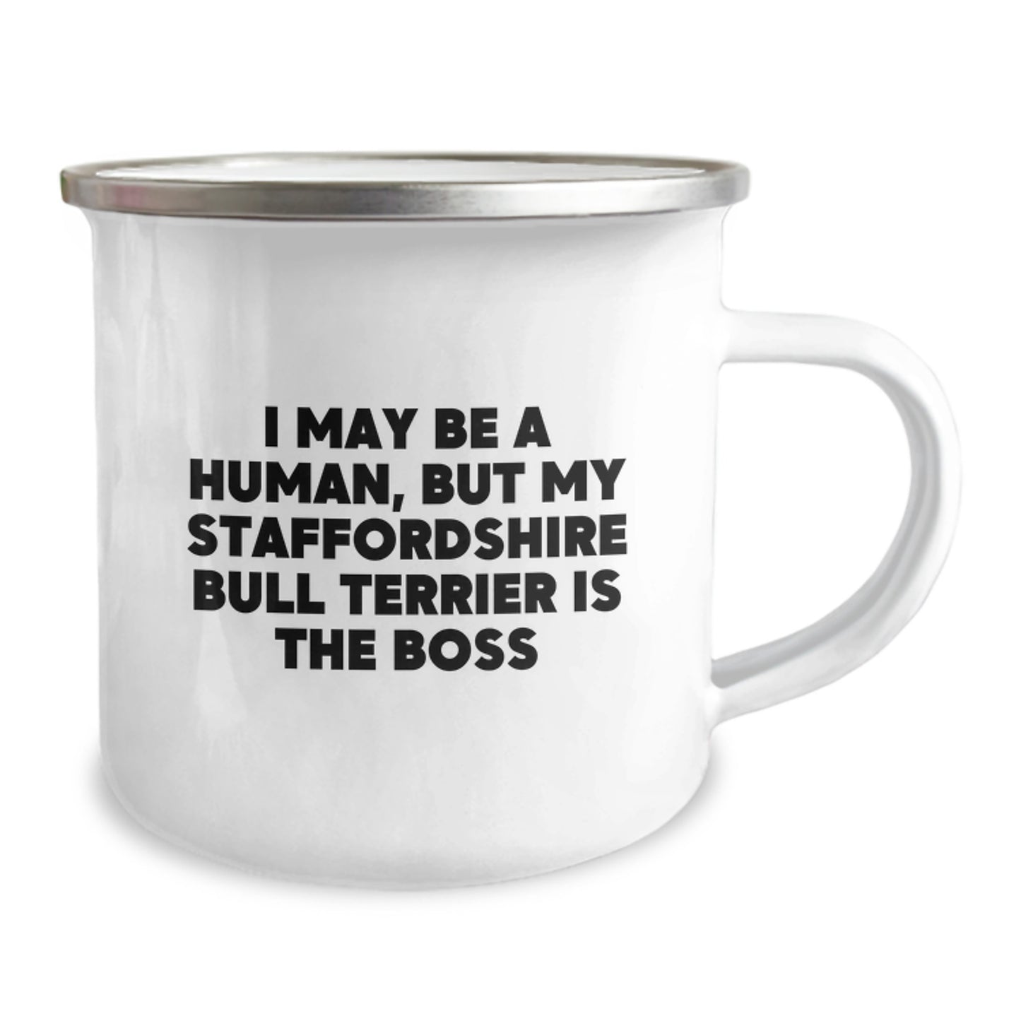 Staffordshire Bull Terrier Dog Lover's Funny Camping Mug, Gift for Him or Her, Valentine's Unique Gifts from Men to Women - Image 2