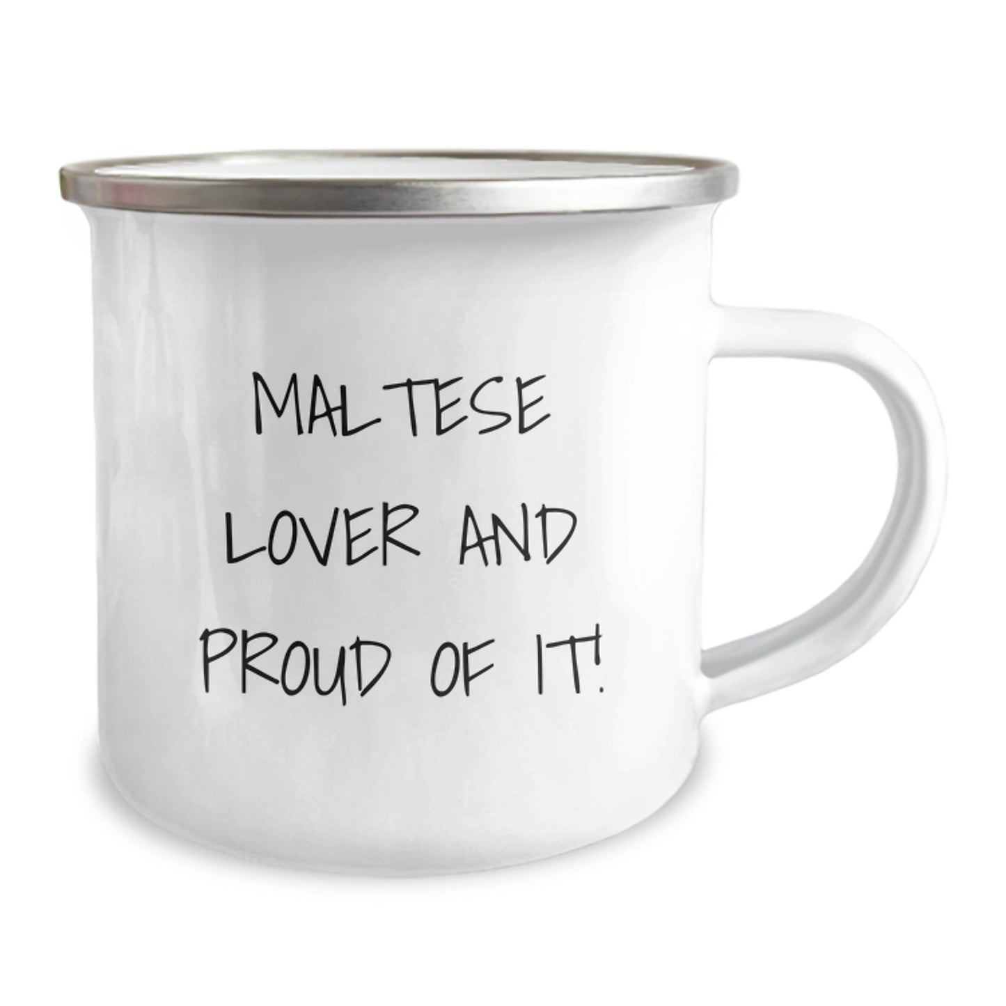 Maltese Dog Lover Gifts from Friends - Funny Camping Mug for Birthday, Maltese Dog Enthusiasts, and Proud Owners - 'Maltese Lover And Proud Of It!' - Image 2