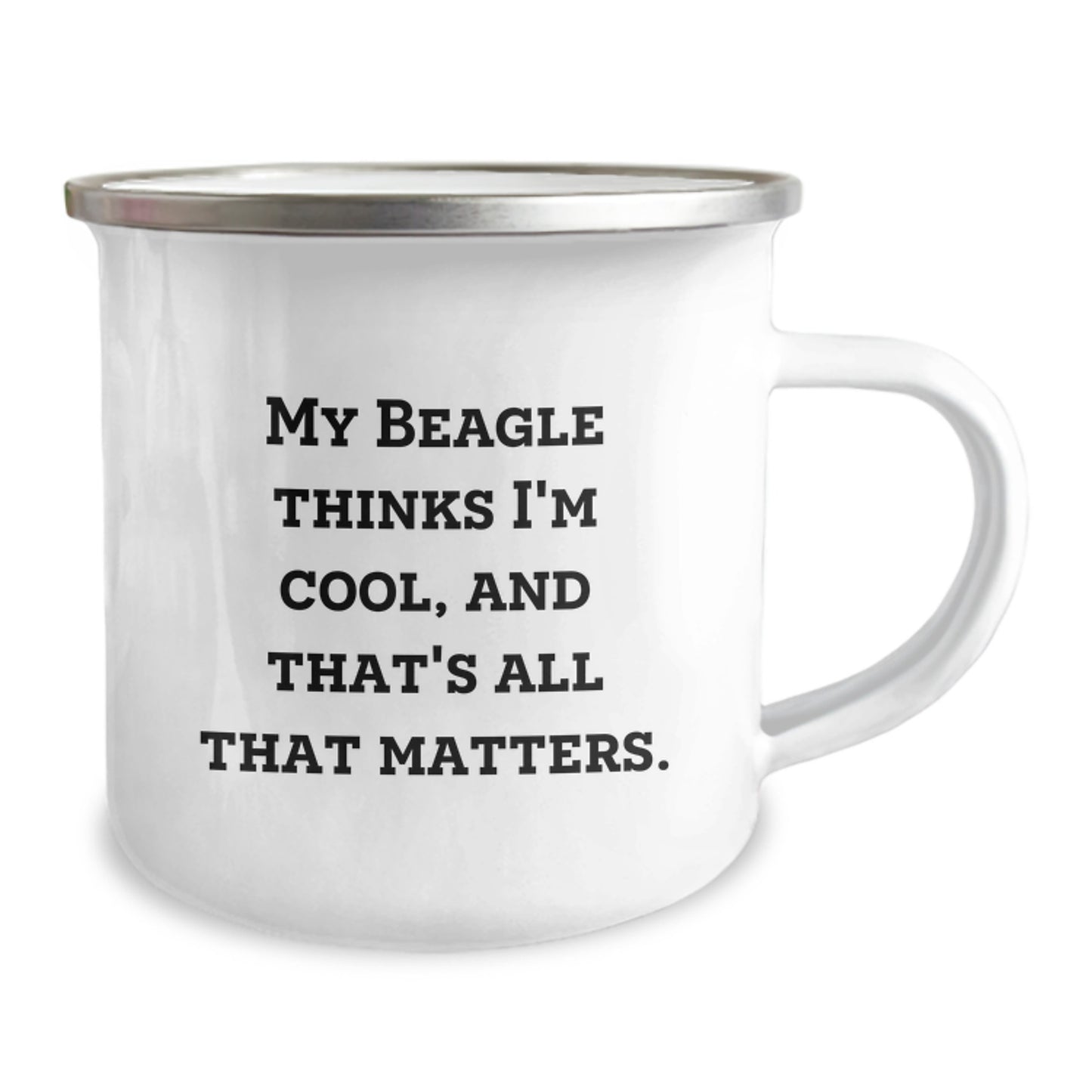 Funny Beagle Dog Gifts for Men - My Beagle Thinks I'm Cool, And That's All That Matters. Valentine's Unique Gifts from Friends and Family to Loved Ones - Image 2