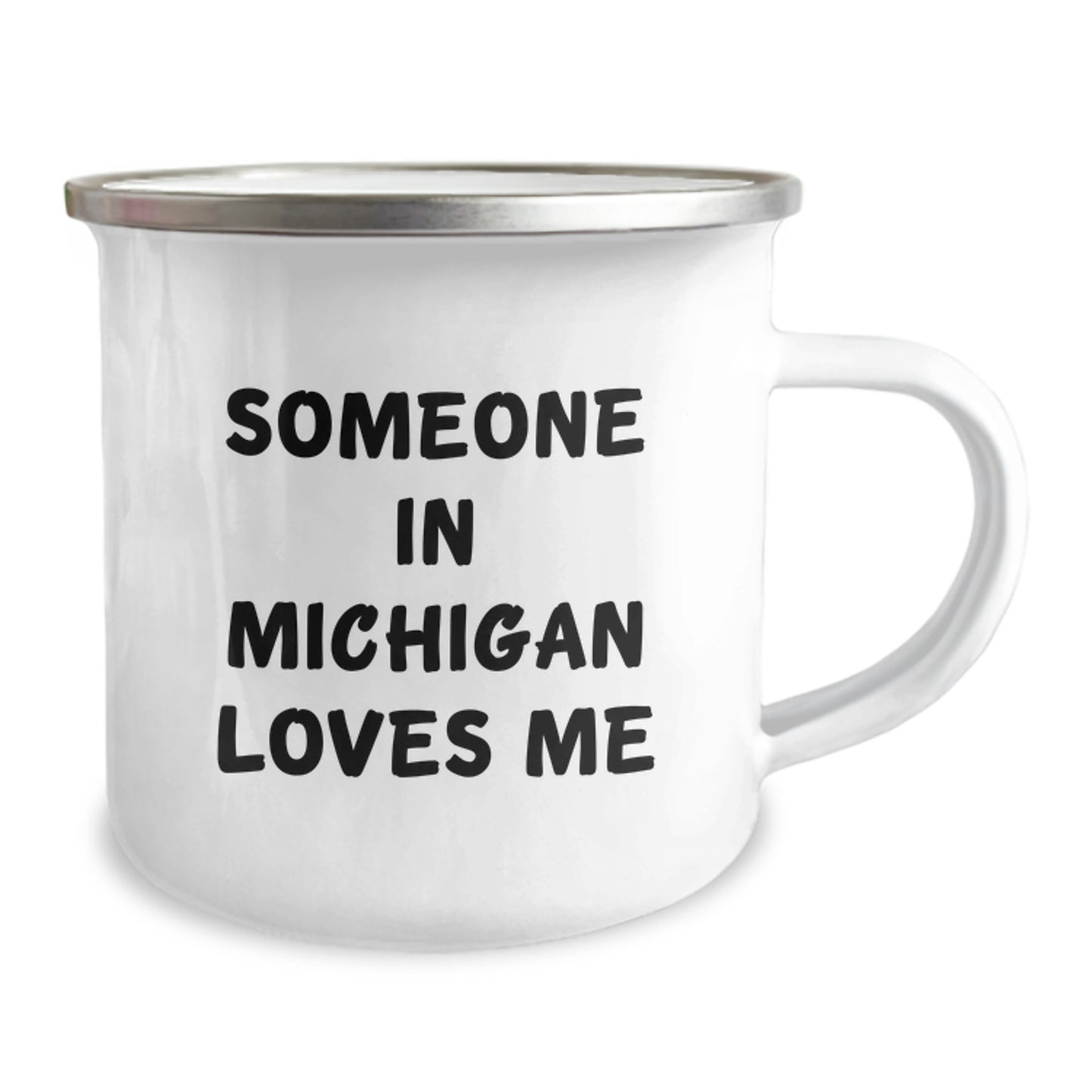 Michigan Gifts from Someone Special, 'Someone In Michigan Loves Me' Funny Camping Mug for Birthday, Unique Gifts for Men, Women, Friends, or Family - Image 2
