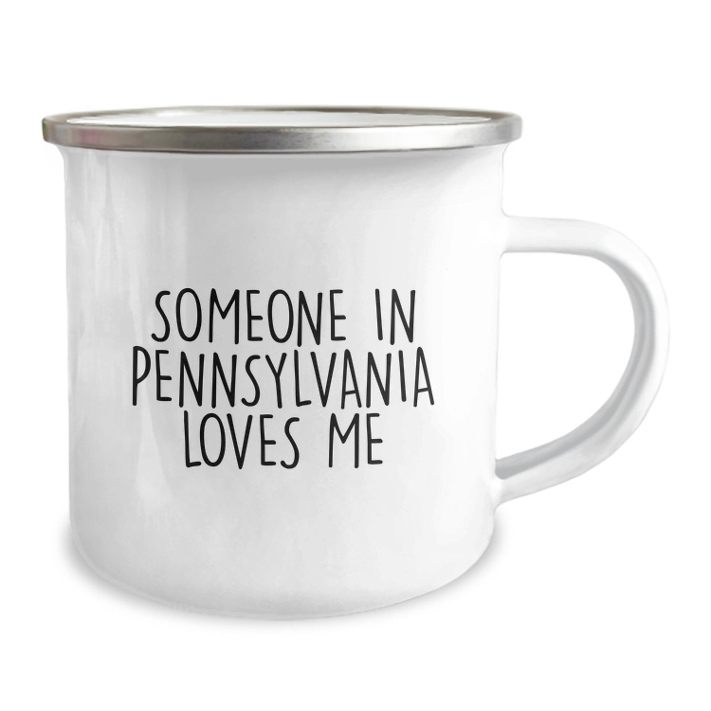 Pennsylvania Lovers Gift, Camping Mug, Funny Quote 'Someone In Pennsylvania Loves Me', Unique Birthday Unique Gifts for Friends from Pennsylvania - Image 2
