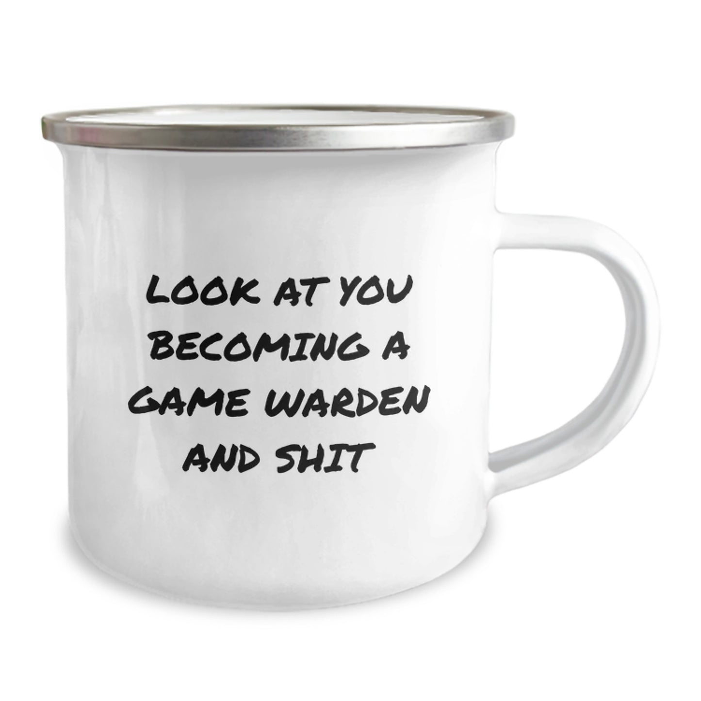 Gifts from Friends for the New Game Warden, 'Look At You Becoming A Game Warden And Shit', Funny Camping Mug, Graduation Unique Gifts for Men, Camping Enthusiasts - Image 2