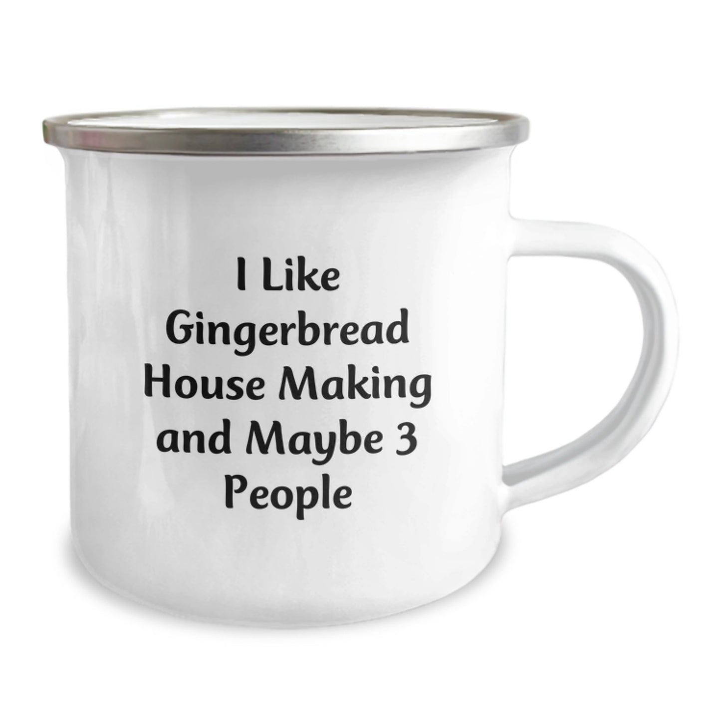 Gingerbread House Making Gifts for Men, Funny Camping Mug from Friends, Perfect for Graduation Unique Gifts - Image 2