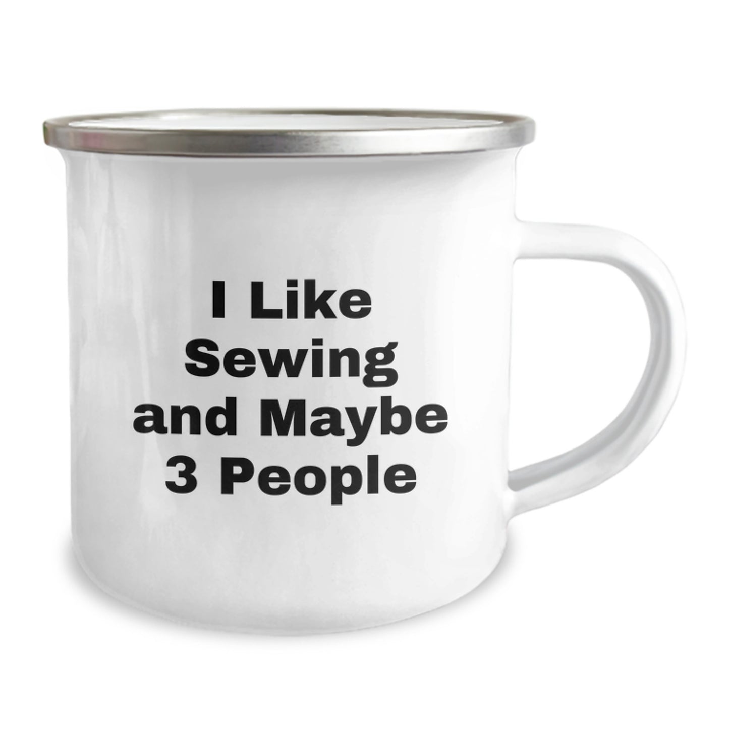 Sewing Enthusiast Funny Gifts for Sewing Friends Birthday Camping Mug - Image 2