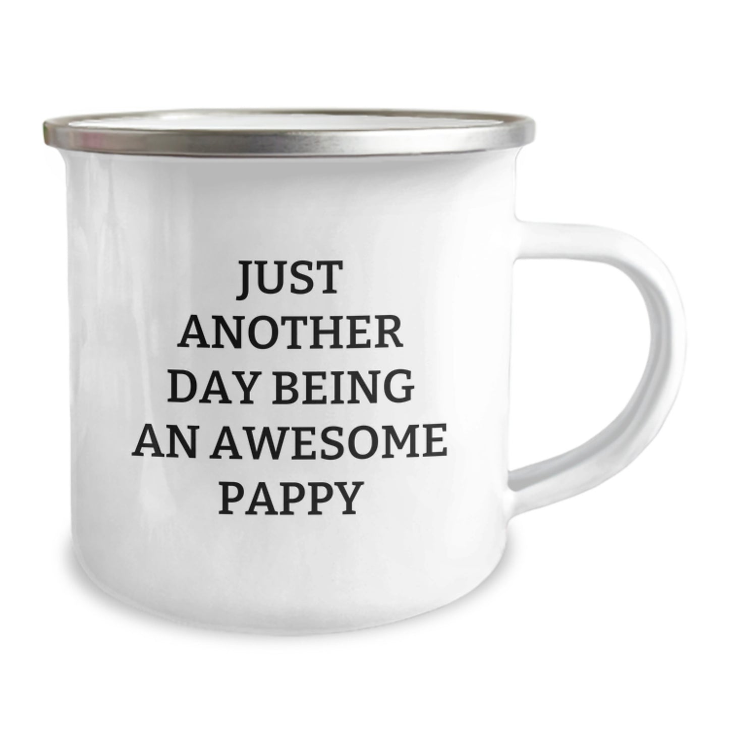 Cute Pappy Graduation Gifts from Family - Just Another Day Being An Awesome Pappy - Funny Camping Mug for Pappy - Image 2