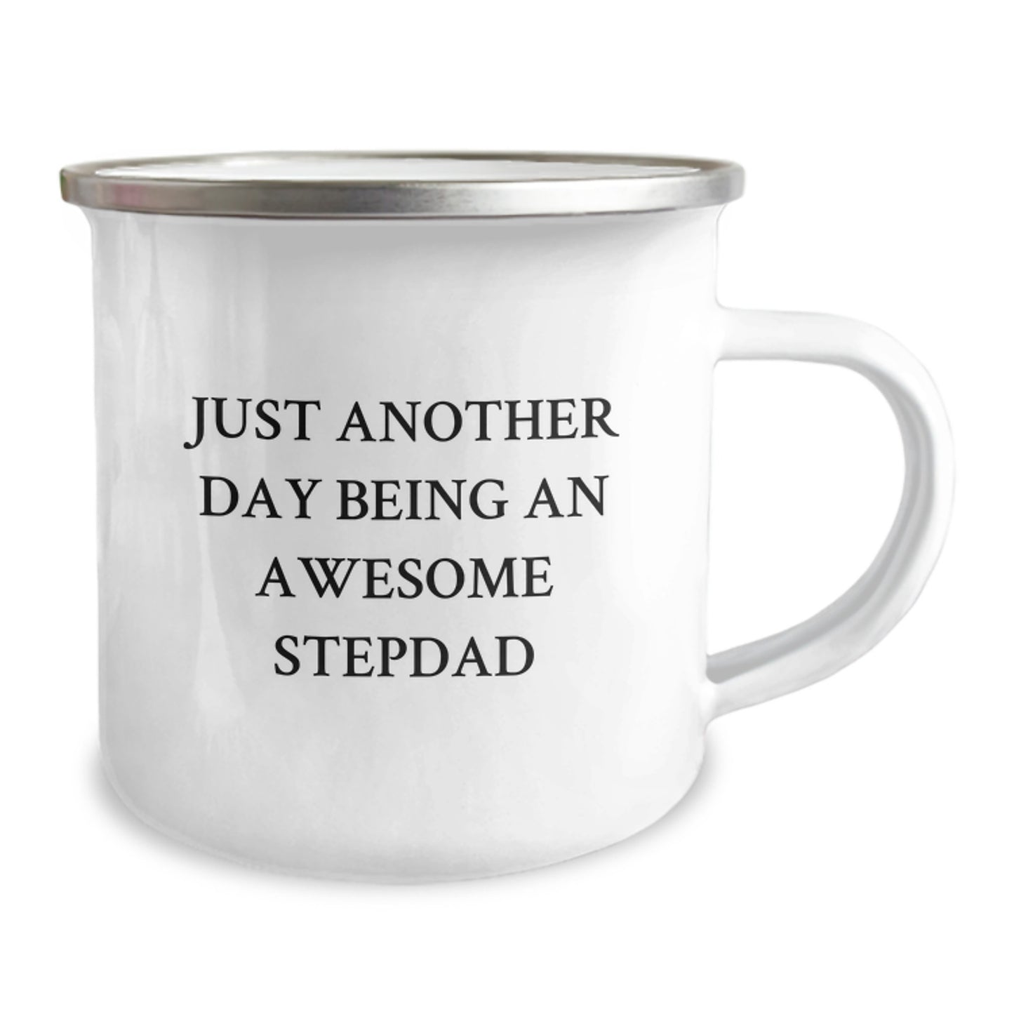 Funny Stepdad Gifts for Men, Camping Mug - Just Another Day Being An Awesome Stepdad, Unique Graduation Gifts from Family - Image 2