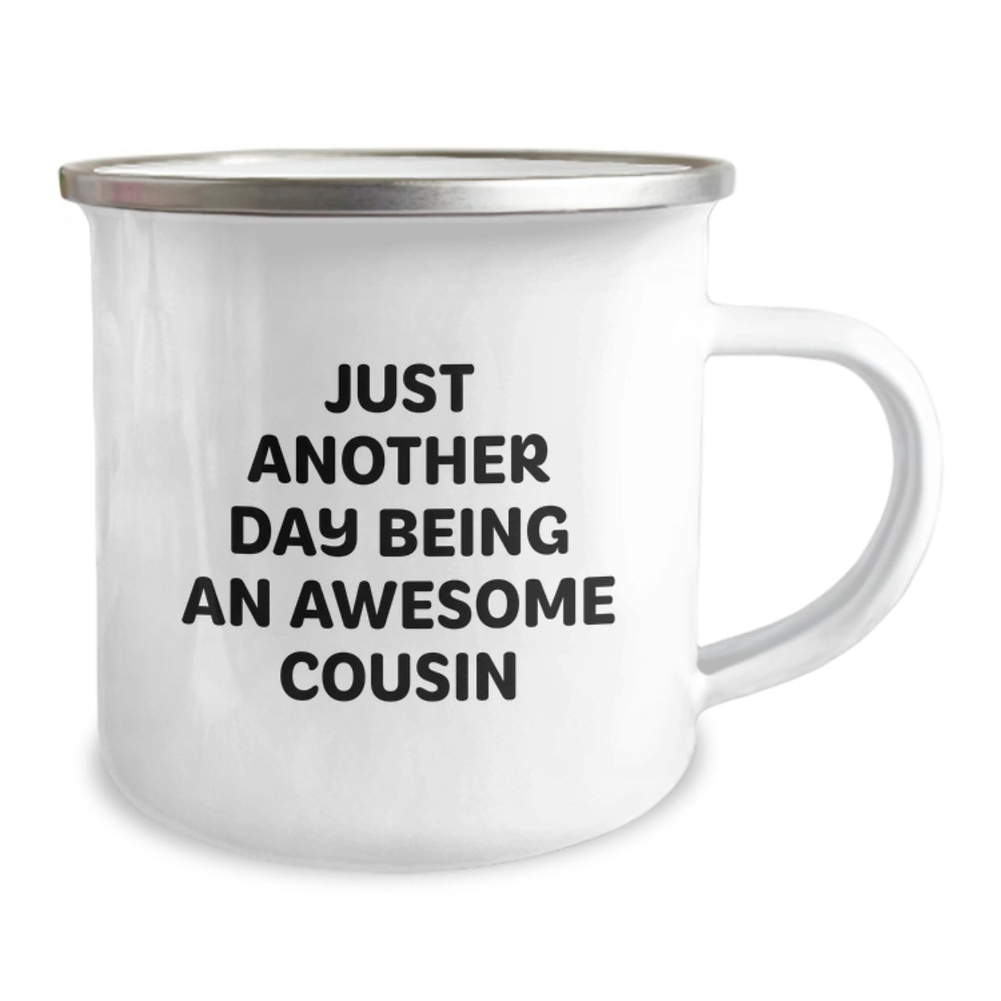 Awesome Cousin Camping Mug, Funny Gift for Cousin on Valentine's, Unique Camping Mug - Image 2