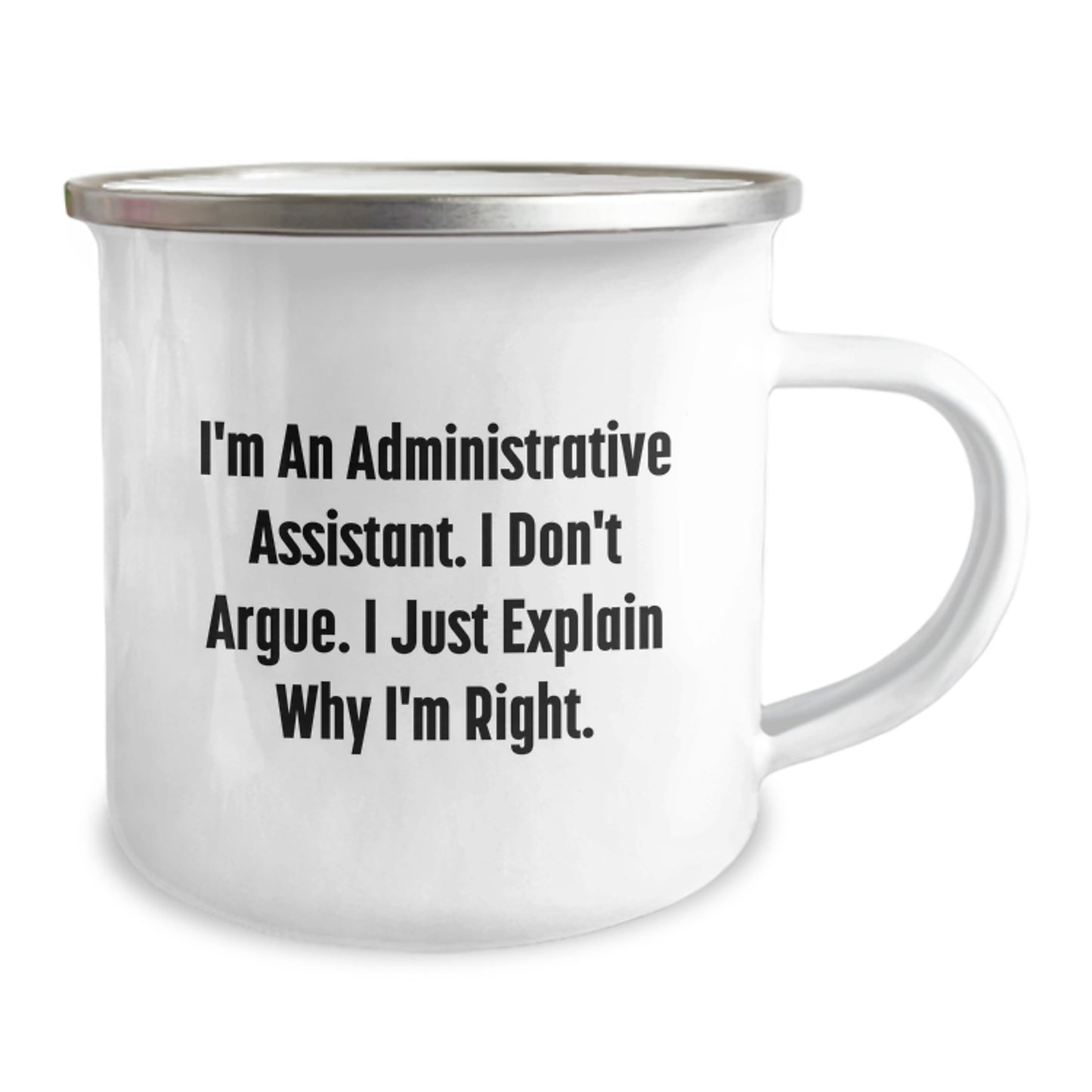 Funny Administrative Assistant Gifts for Men from Friends - Valentine's Unique Mugs for Office Workers with 'I'm Right' Quote - Image 2