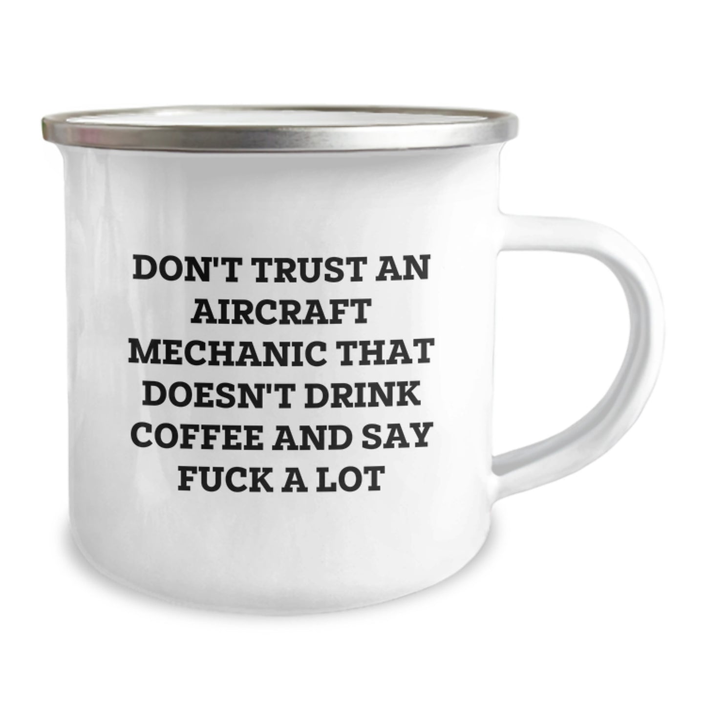 Funny Aircraft Mechanic Gifts for Men, Unique Mother's Day Unique Gifts from Men for Aircraft Mechanic Friends, Camping Mug with Coffee Lover Quote - Image 2