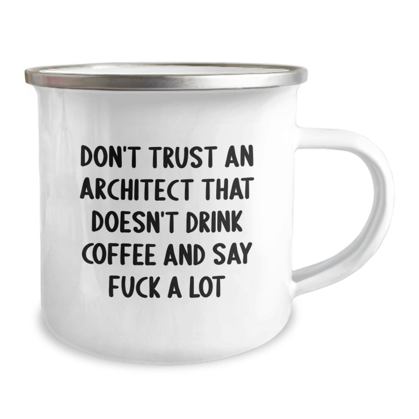 Funny Architect Gifts, Mother's Day Unique Gifts from Men, 'Don't Trust An Architect' Sarcasm Coffee Mug for Architect Friends - Image 2