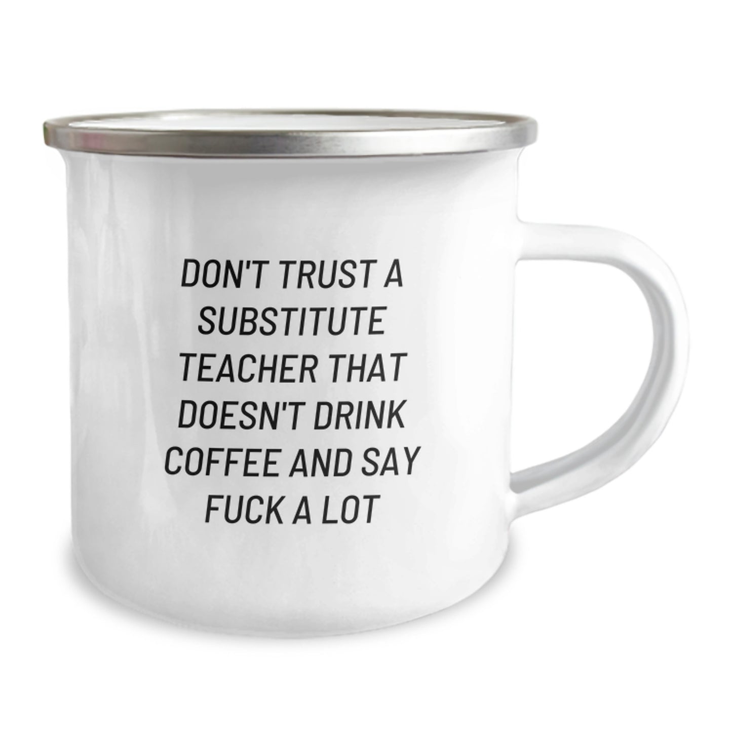 Funny Substitute Teacher Gifts for Him or Her - Gifts from Friends or Family - Cute Camping Mug with Coffee Loving Sarcasm, Perfect for Mother's Day Unique Gifts - Image 2