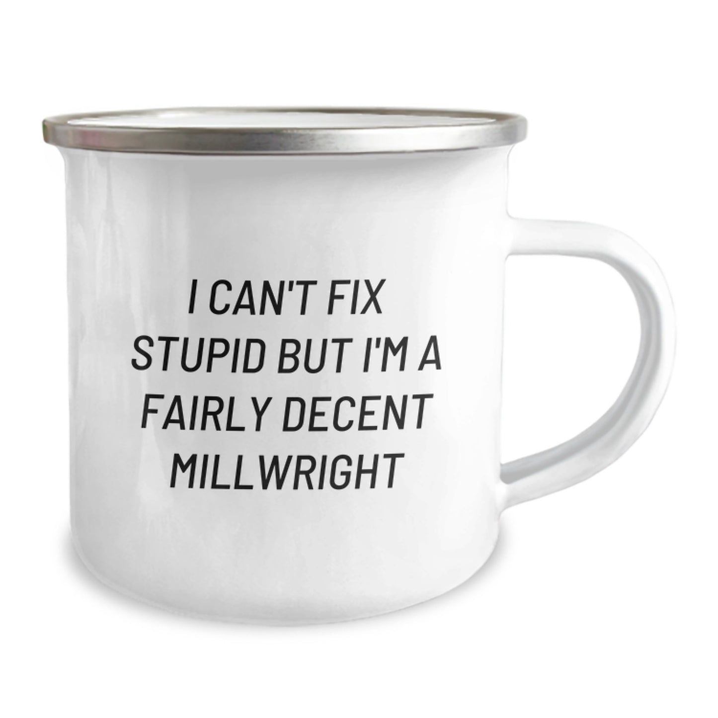 Funny Millwright Gifts from Friends to a Millwright - I'm a Decent Millwright Camping Mug for Graduation Unique Gifts - Image 2