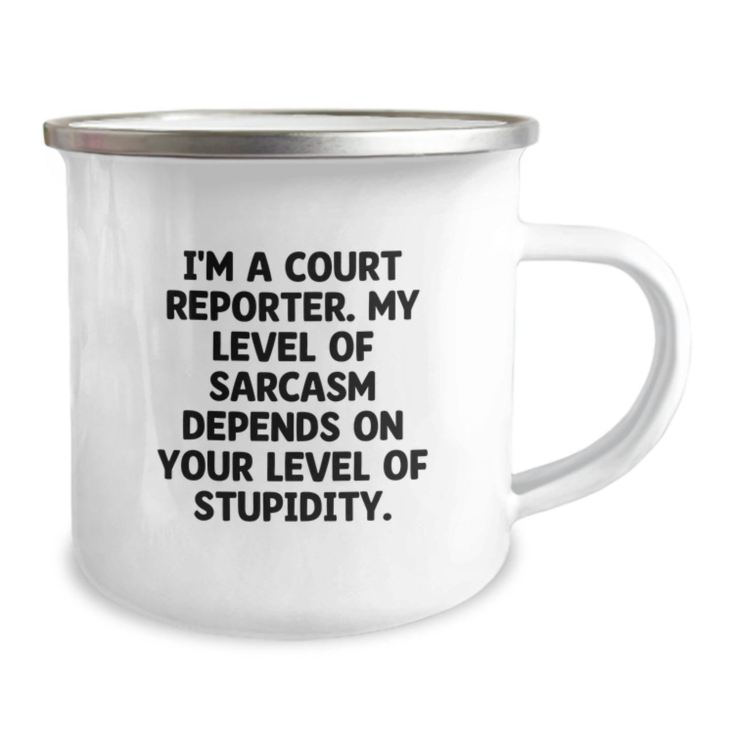 Funny Court Reporter Gifts for Men, Court Reporter Camping Mug from Friends, Unique Graduation Unique Gifts for Court Reporters - Image 2