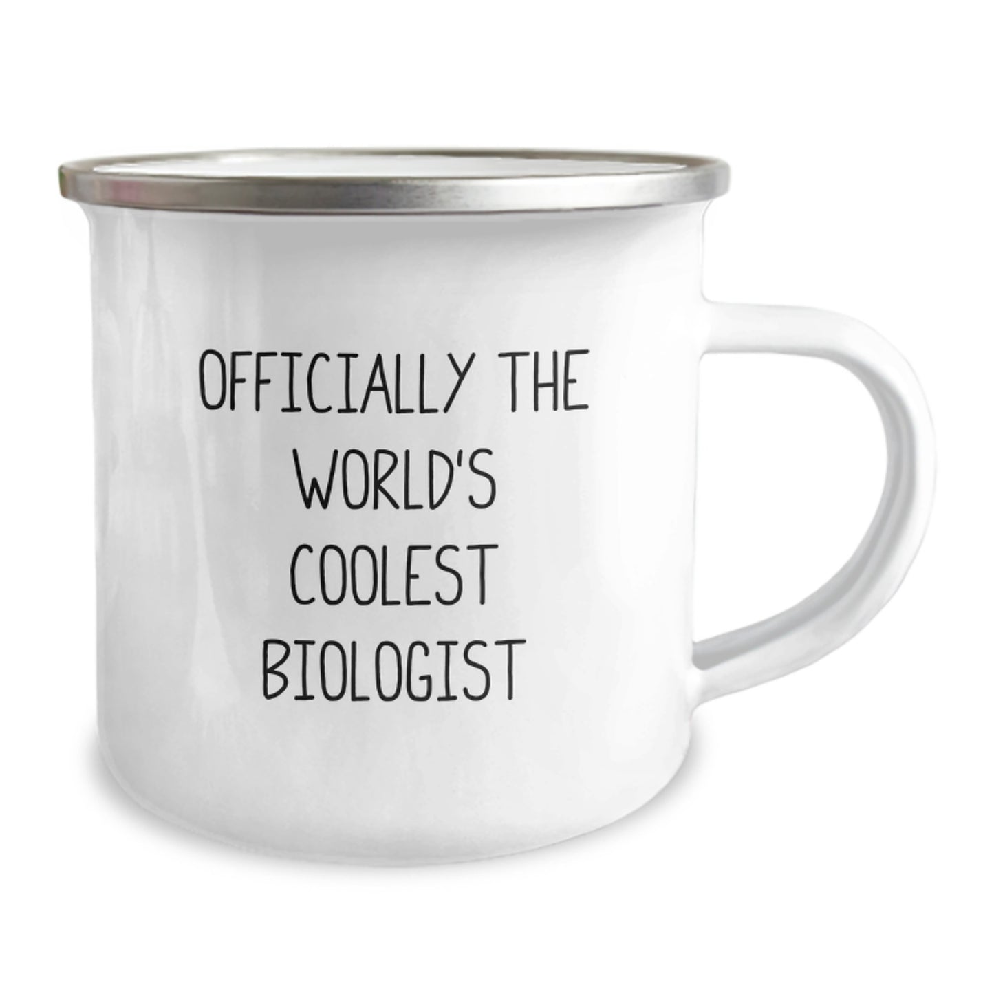 Gifts for Biologists, Funny Quote, Valentine's Unique Gifts from Friends, Officially The World's Coolest Biologist Camping Mug for Men, Women, Family, Coworkers - Image 2