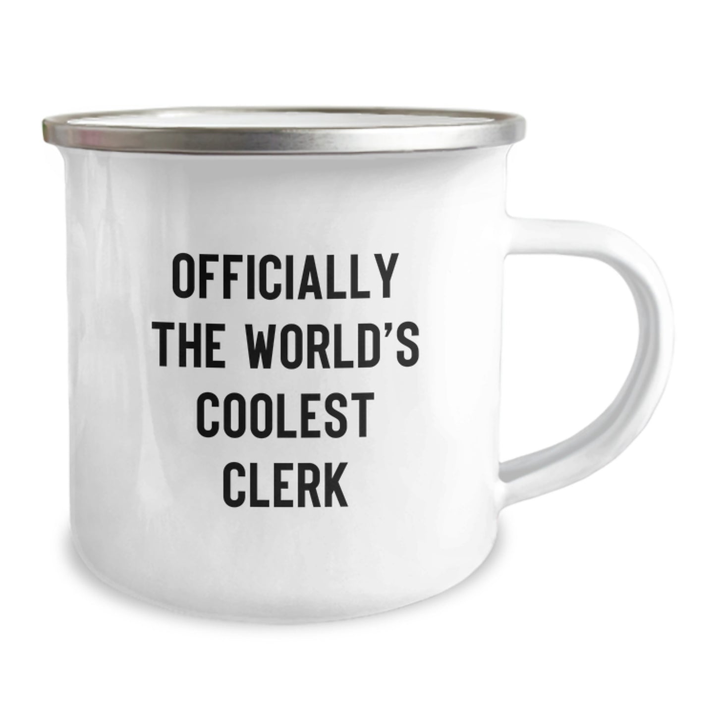 Funny Clerk Camping Mug, Gifts for Men, Women, Friends and Colleagues from Lovers, Valentine's Unique Gifts for Clerk Enthusiasts, Officially The World's Coolest Clerk Mug - Image 2