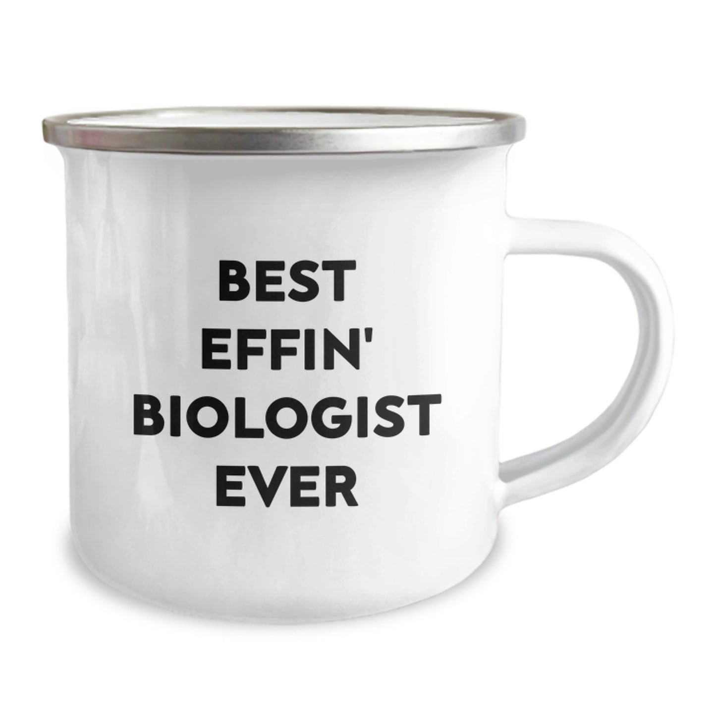 Funny Gifts for Biologist, Best Effin' Biologist Ever Camping Mug for Graduation Unique Gifts, Funny Biologist Gifts from Men to Biologist Friends, 12 oz Stainless Steel Camping Mug - Image 2