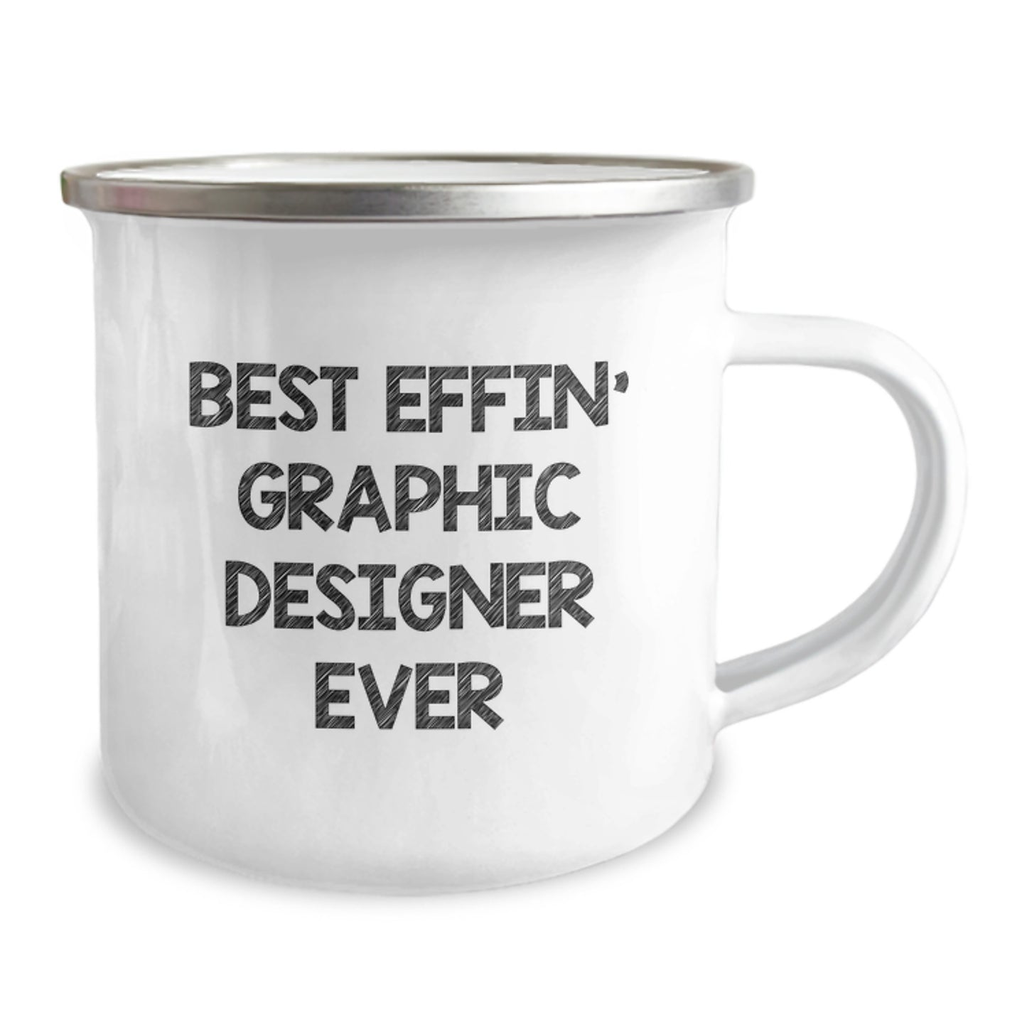 Funny Graphic Designer Gifts from Men Friends for Birthday, Best Effin' Graphic Designer Ever Mug, Camping Mug for Graphic Designers, Unique Birthday Unique Gifts - Image 2