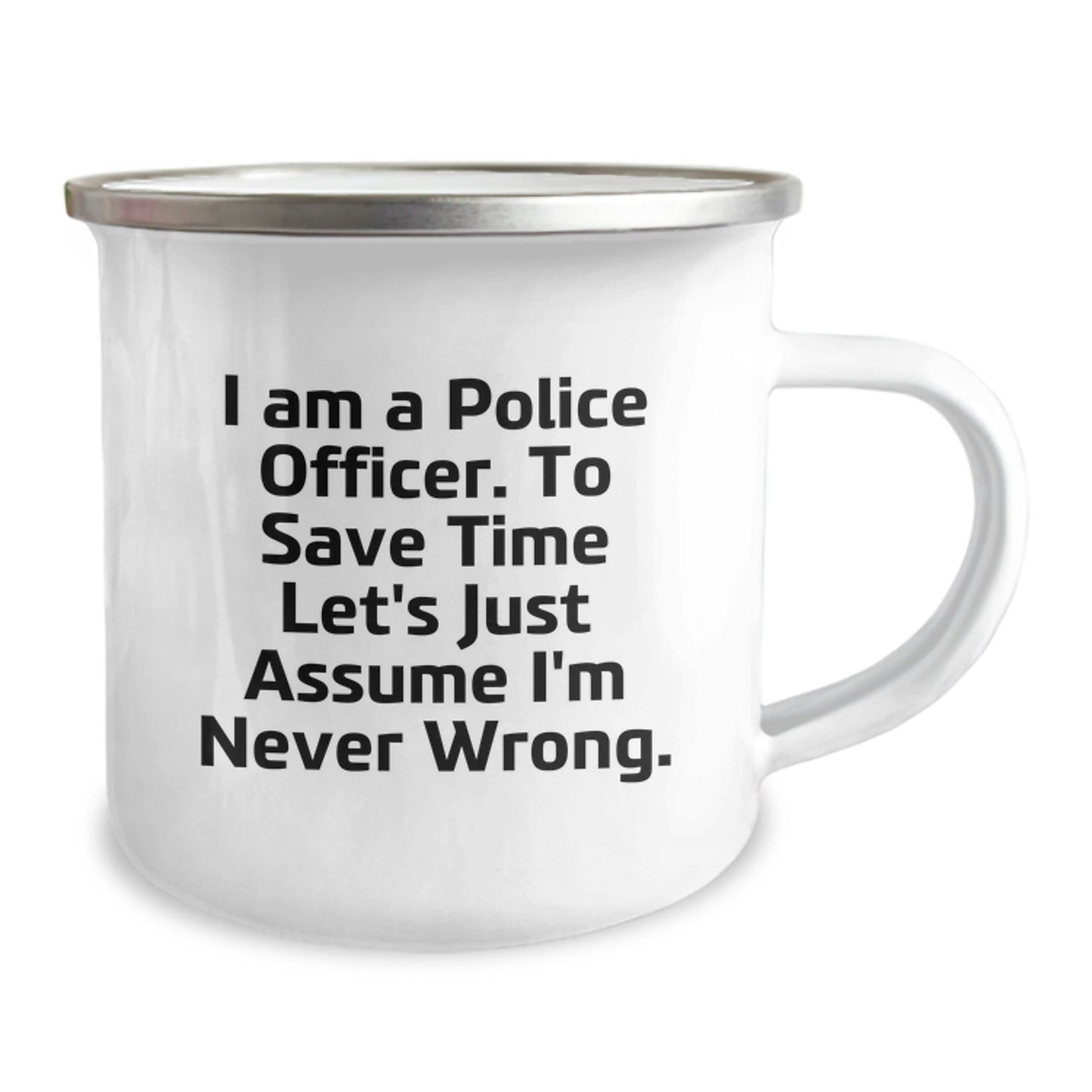 Police Officer Funny Gifts Camping Mug for Birthday Unique Presents from Friends for Men - Image 2