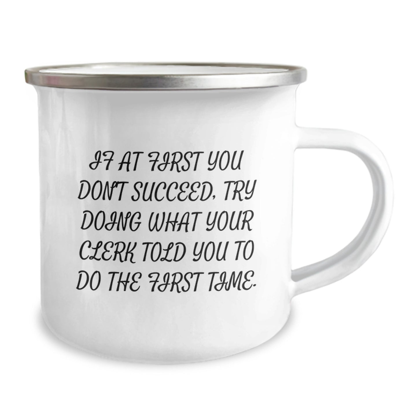 Funny Clerk Camping Mug Gifts from Family for Christmas Unique - Image 2