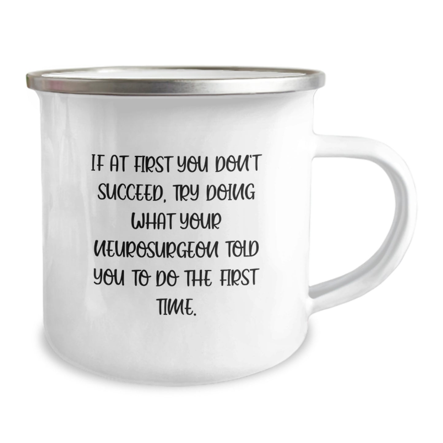 Funny Neurosurgeon Gifts for Men from Friends, Christmas Unique Gifts for Him, Camping Mug with Inspirational Quote - Image 2