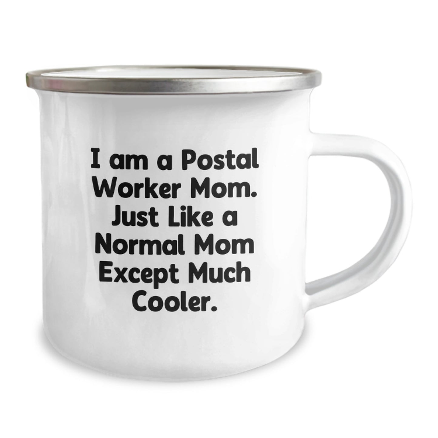 Camping Mugs for Postal Worker Gifts, Funny Quote 'Mom Except Much Cooler.', Christmas Unique Gifts from Friends - Image 2