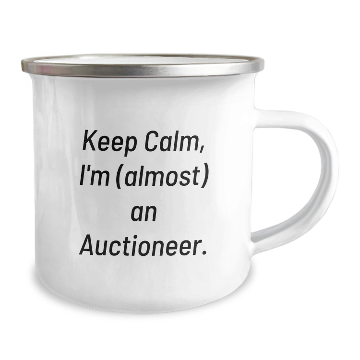 Holiday Auctioneer Fun Gifts from Friends - Keep Calm, I'm (almost) An Auctioneer. Christmas Unique Presents for Men, Women, Coworkers, or Family - Image 2