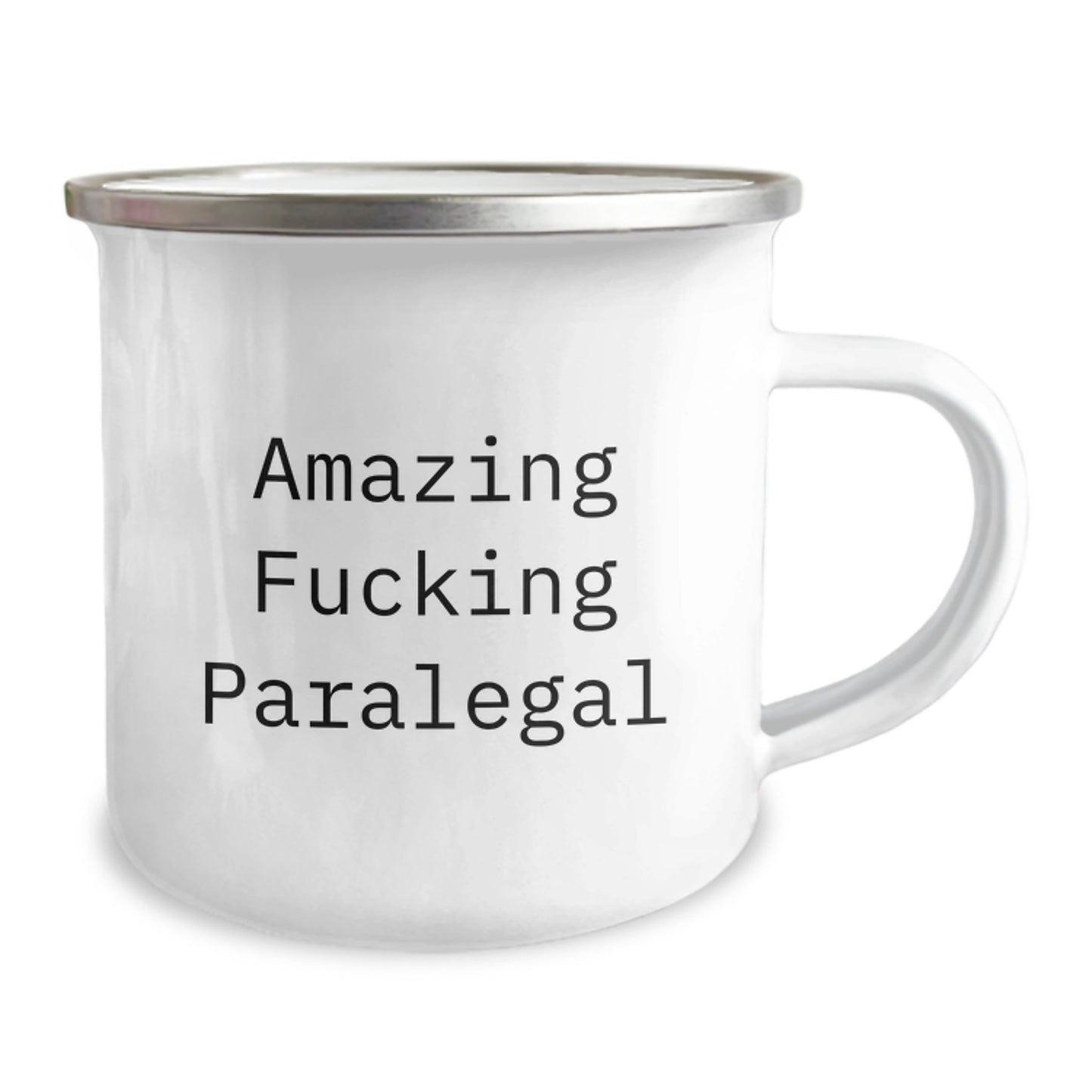 Funny Paralegal Gifts from Friends, Christmas Unique Mugs for Paralegal, Insane Camping Mug - Image 2