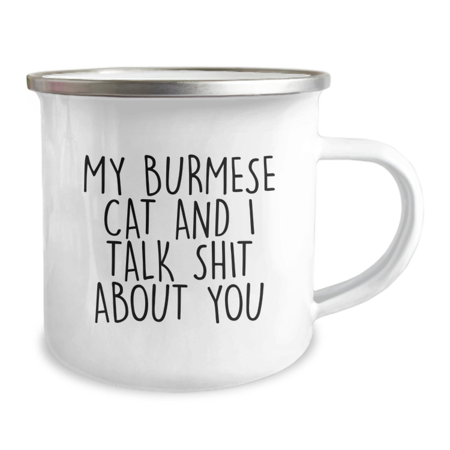 Burmese Cat Lover's Funny Camping Mug Gifts from Men to Dad for Father's Day - Image 2