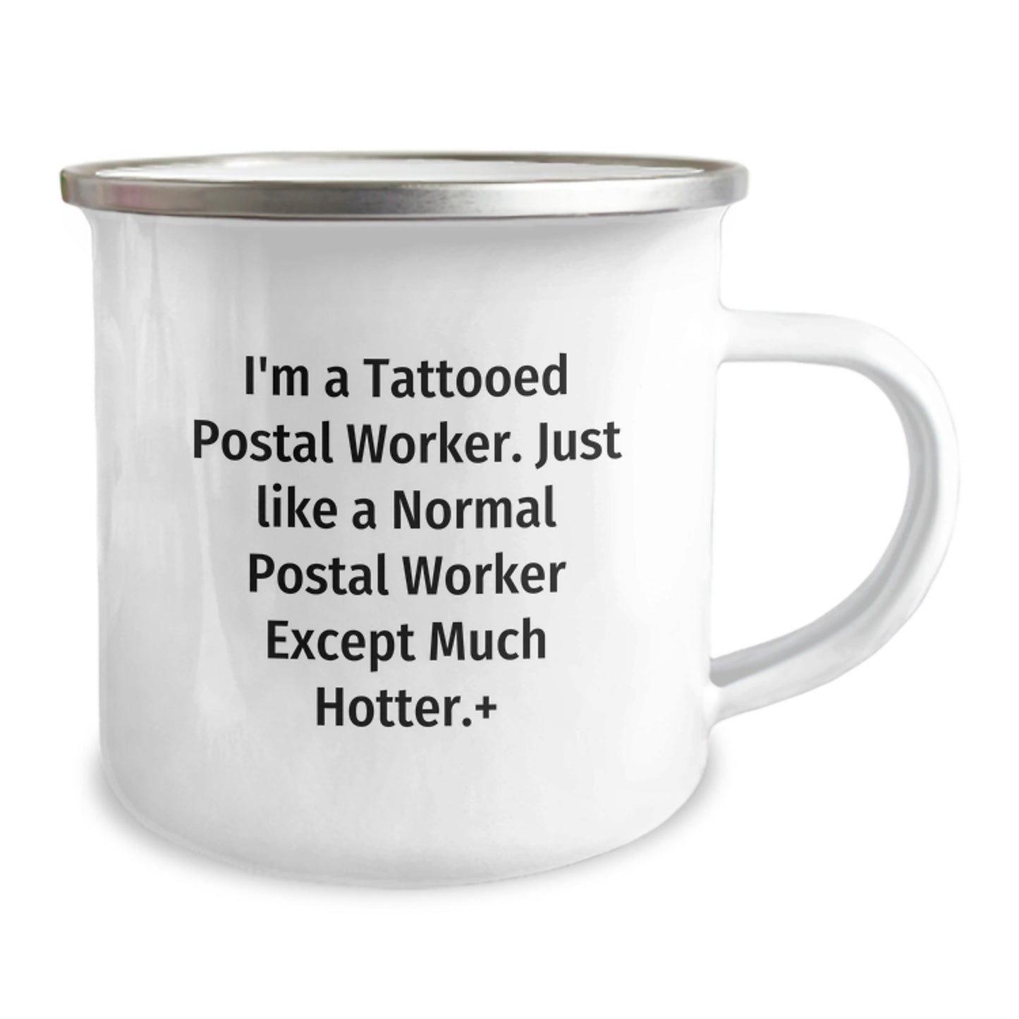 Funny Postal Worker Camping Mug Gifts for Men Friends Coworkers - Unique Christmas Unique Gifts from Friends to Friends - Just Like A Normal Postal Worker Except Much Hotter. - Image 2