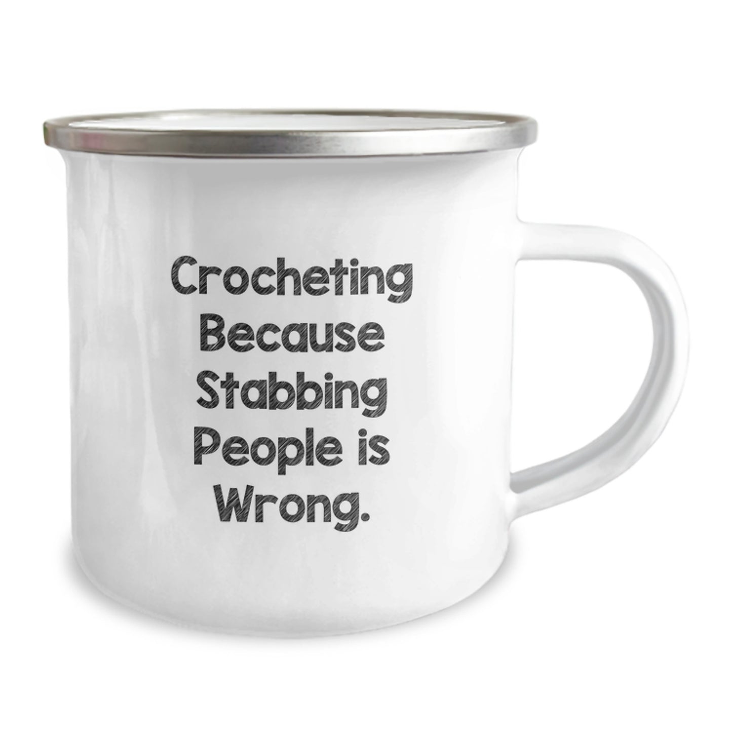 Funny Crocheting Gifts from Friends to Crocheting Lovers - Camping Mug for Christmas - Image 2
