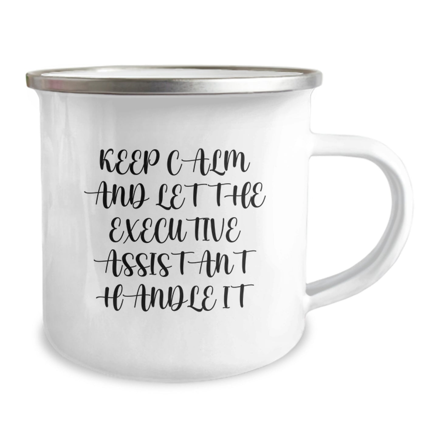 Funny Executive Assistant Christmas Unique Gifts from Friends, Unique Camping Mug for the Office Pro, 'Keep Calm And Let The Executive Assistant Handle It' - Image 2