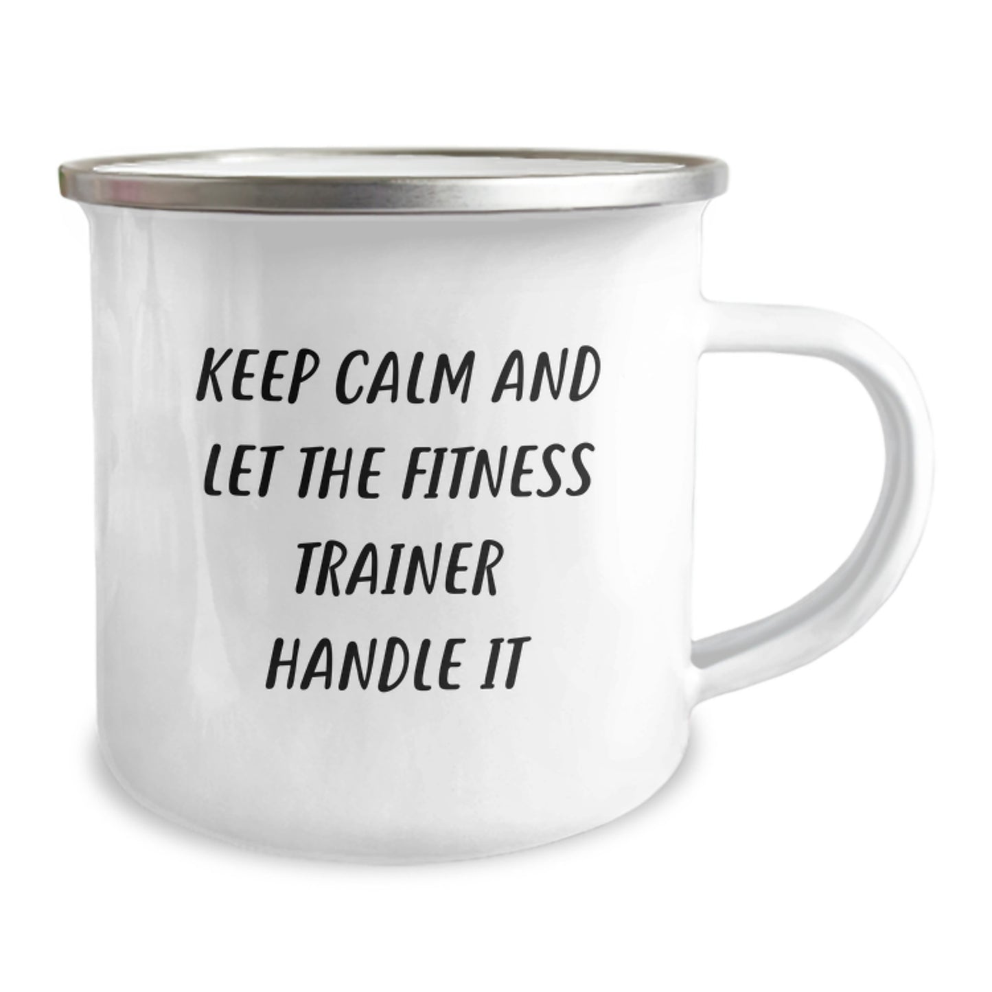 Funny Fitness Trainer Christmas Unique Gifts from Men for Fitness Trainers Camping Mugs Keep Calm And Let The Fitness Trainer Handle It - Image 2
