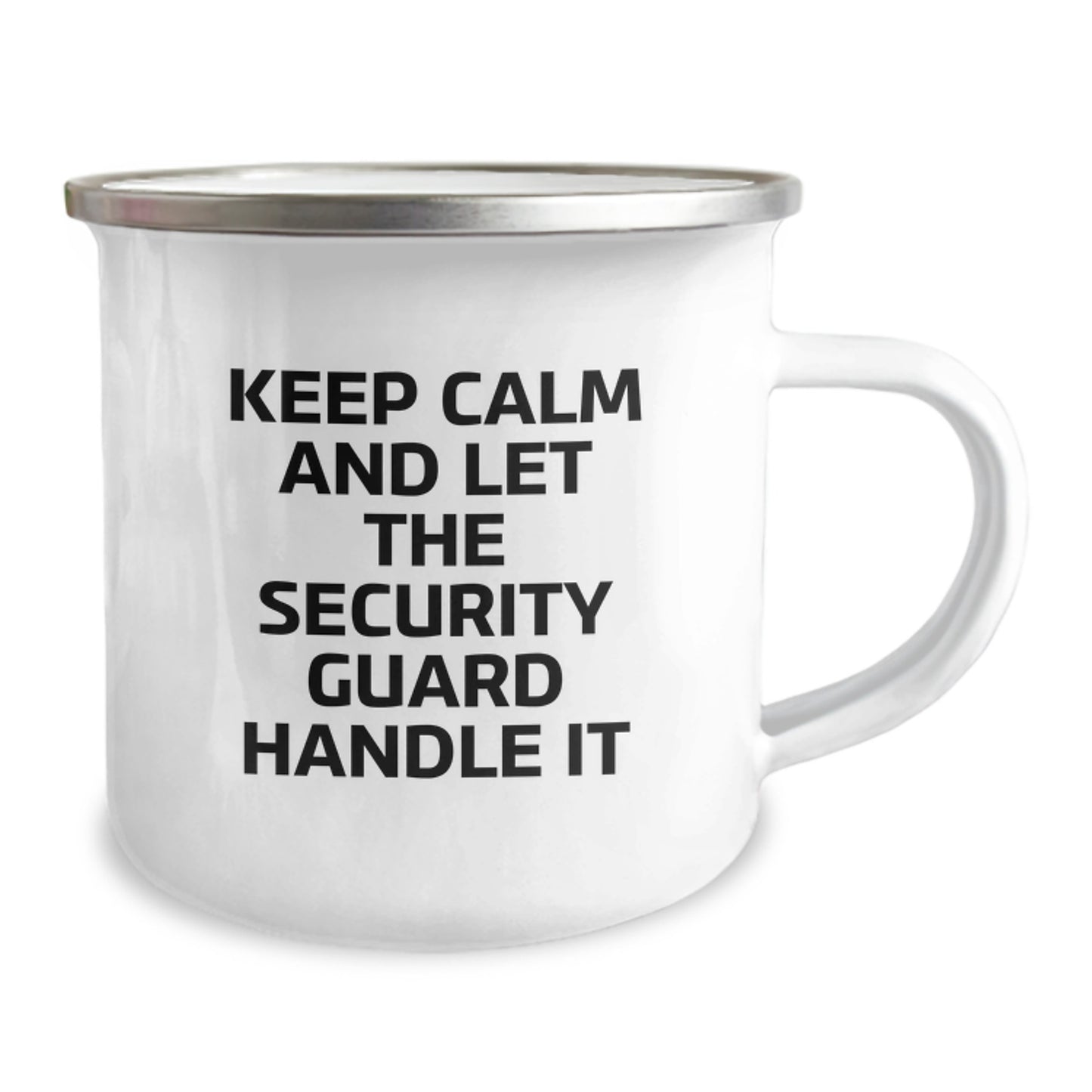 Funny Security Guard Christmas Unique Gifts from Men for Security Guard Camping Mug - 'Keep Calm And Let The Security Guard Handle It' - Image 2