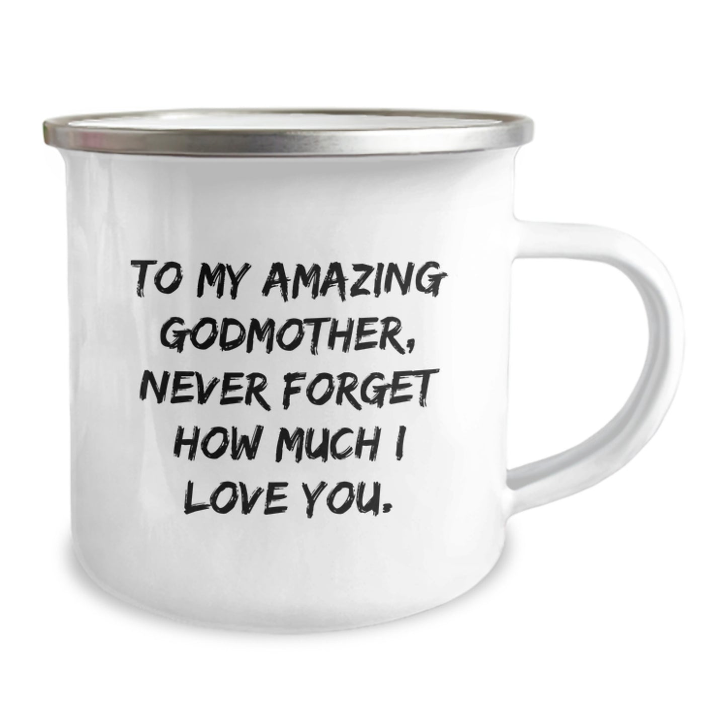 Funny Godmother Gifts from Men to Women Christmas Unique Presents for Godmother, Camping Mug, To My Amazing Godmother - Image 2