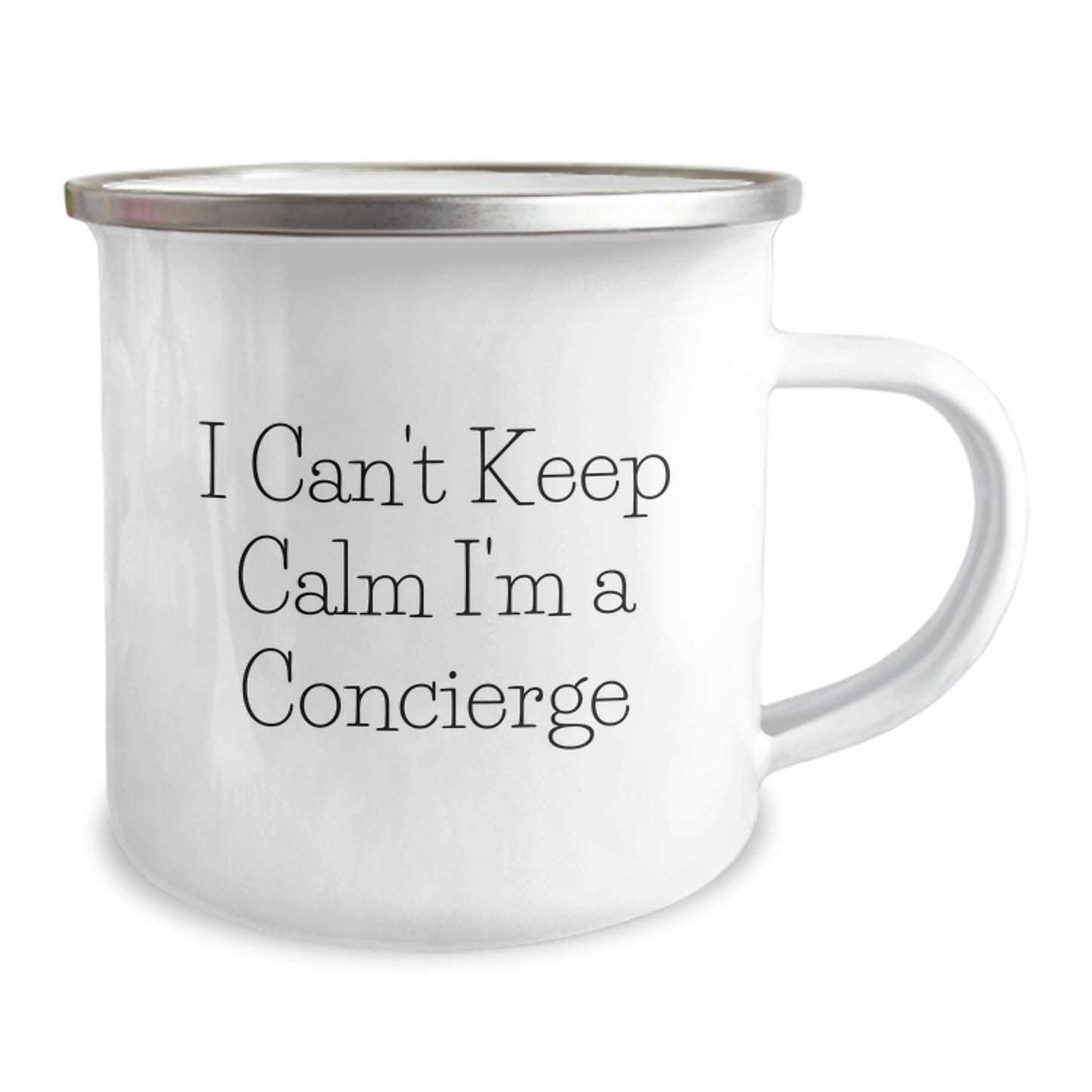 Funny Concierge Gifts from Friends for Concierge - Camping Mug I Can't Keep Calm I'm A Concierge Christmas Unique Gifts - Image 2
