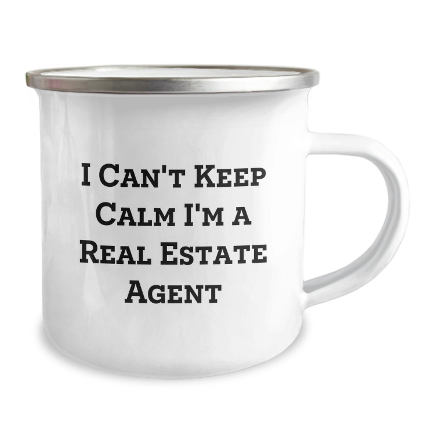 Funny I Can't Keep Calm I'm A Real Estate Agent Birthday Unique Gifts for Men or Women Friends Family Coworkers from Real Estate Agent Lover Camping Mug - Image 2