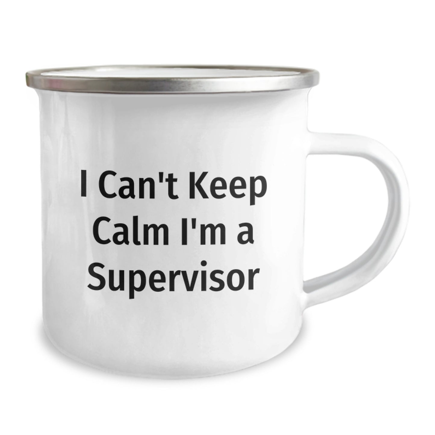 Funny Gifts for Supervisor from Friends on Christmas Unique Mugs, I Can't Keep Calm I'm A Supervisor Camping Mug, Supervisor Gifts for Men, Women, Family, Coworkers - Image 2
