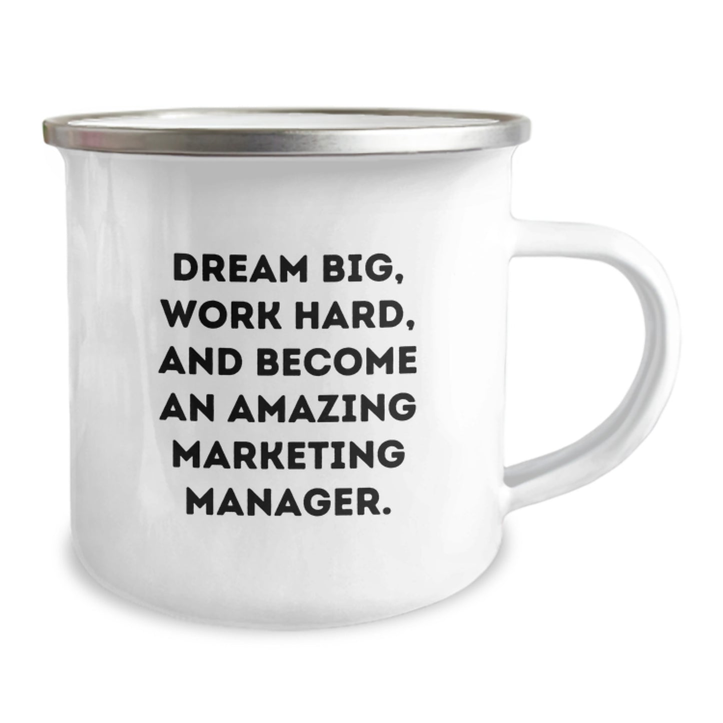 Marketing Manager Gifts, Funny Camping Mug For Men, Christmas Unique Gifts from Coworkers, Dream Big Quote, Amazing Marketing Manager - Image 2