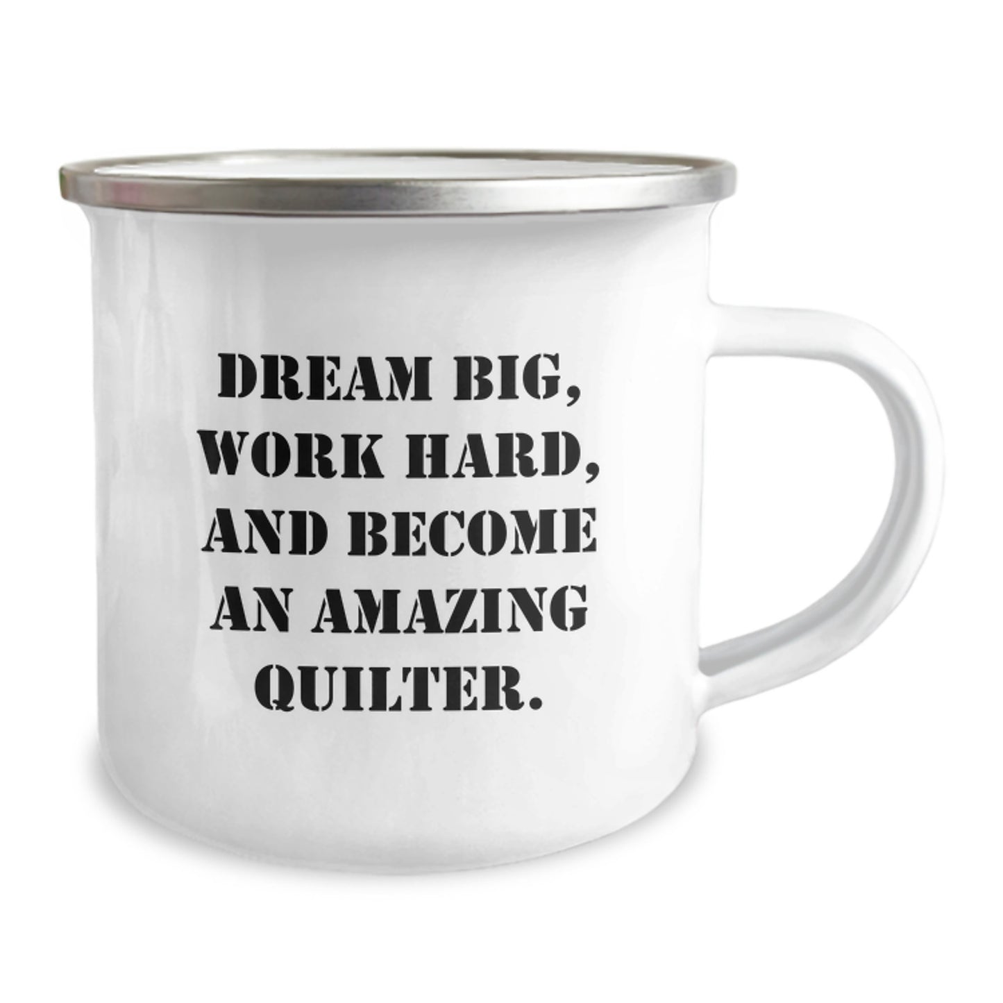 Quilter Gifts from Family - Inspirational Camping Mug for Quilter Men - Funny Quilter Christmas Unique Gifts for Friends - Image 2
