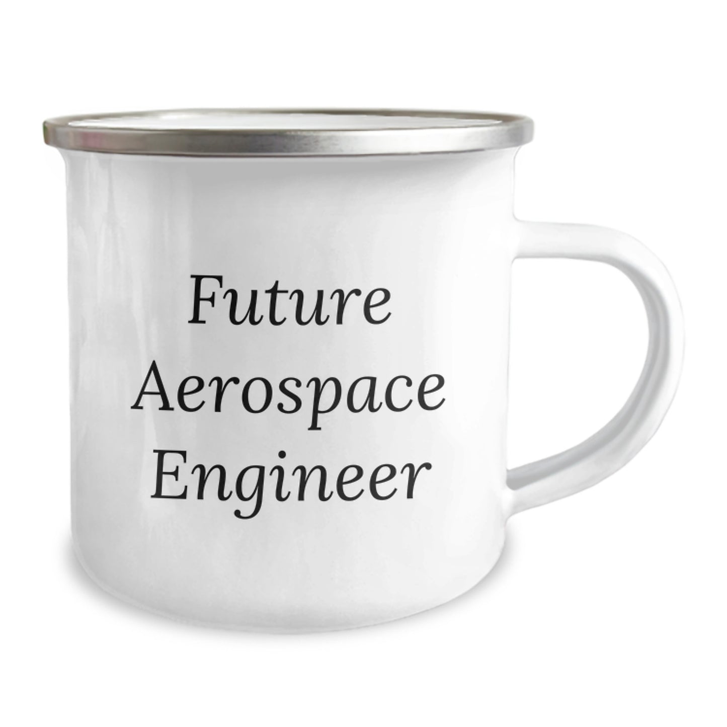 Gifts from Men to Future Aerospace Engineer Friends, Funny Camping Mug for Christmas Unique Gifts, 12 oz Stainless Steel with Enamel Finish - Image 2