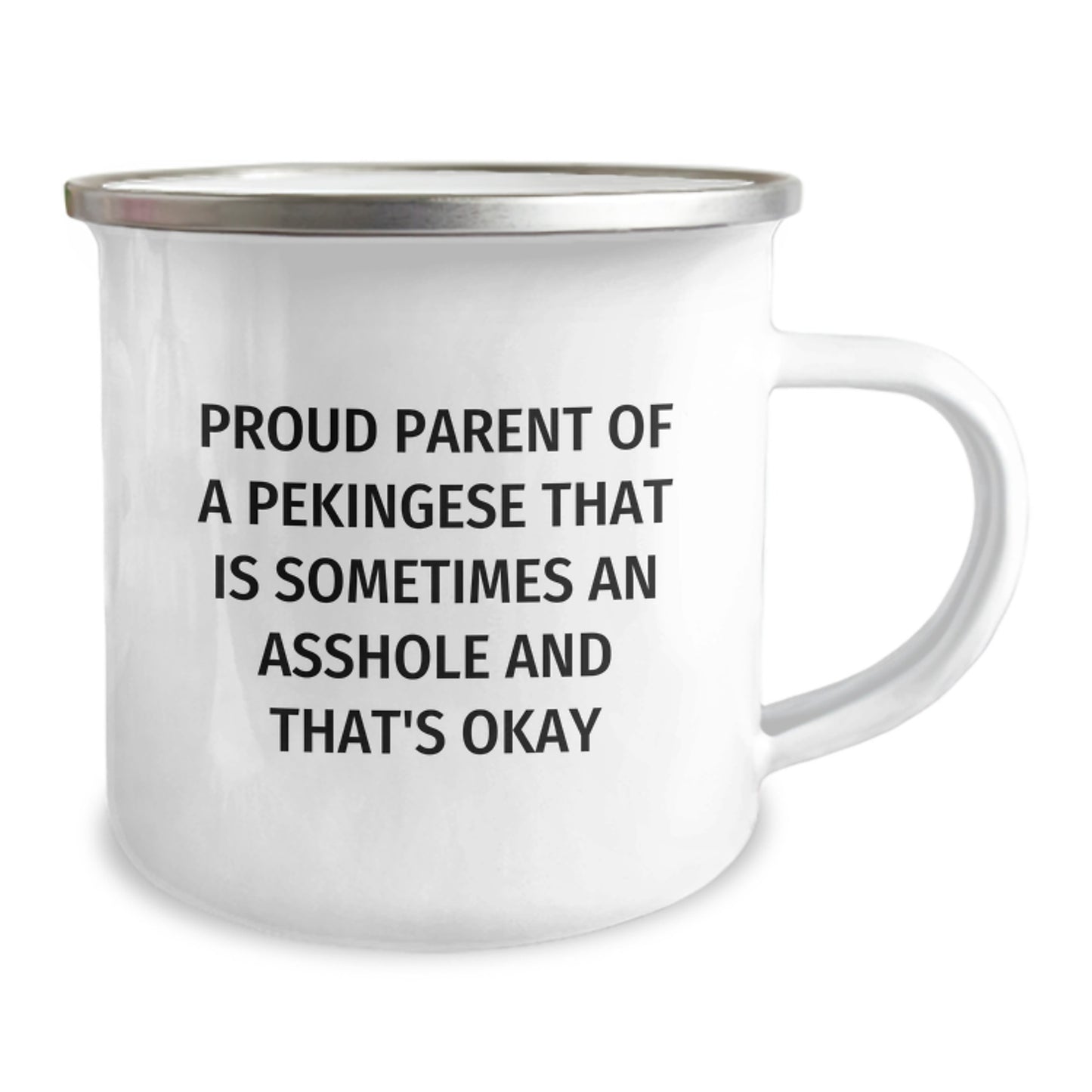 Funny Pekingese Dog Gifts for Mom from Men - Camping Mug for Pekingese Dog Lovers on Mother's Day - Image 2