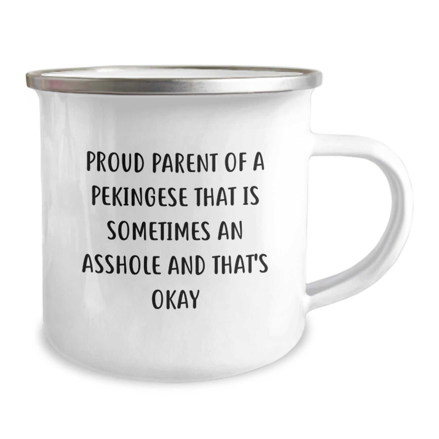 Funny Pekingese Dog Mom Gifts for Mother's Day, Camping Mug for Women, Proud Parent Quote, Unique Lovers Gift from Men to Women - Image 2