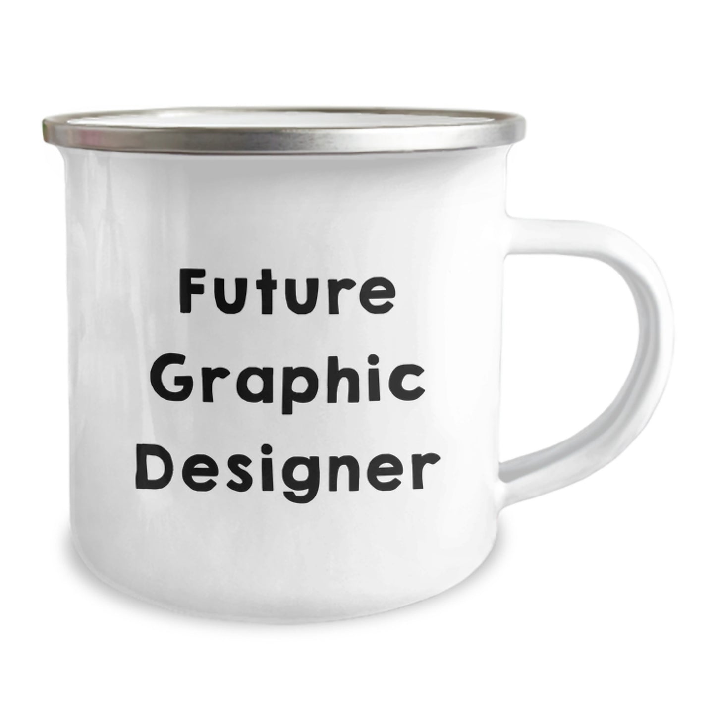 Funny Future Graphic Designer Gifts from Family for Campings, Inspirational Quote on Stainless Steel Camping Mug, Graduation Unique Gifts - Image 2