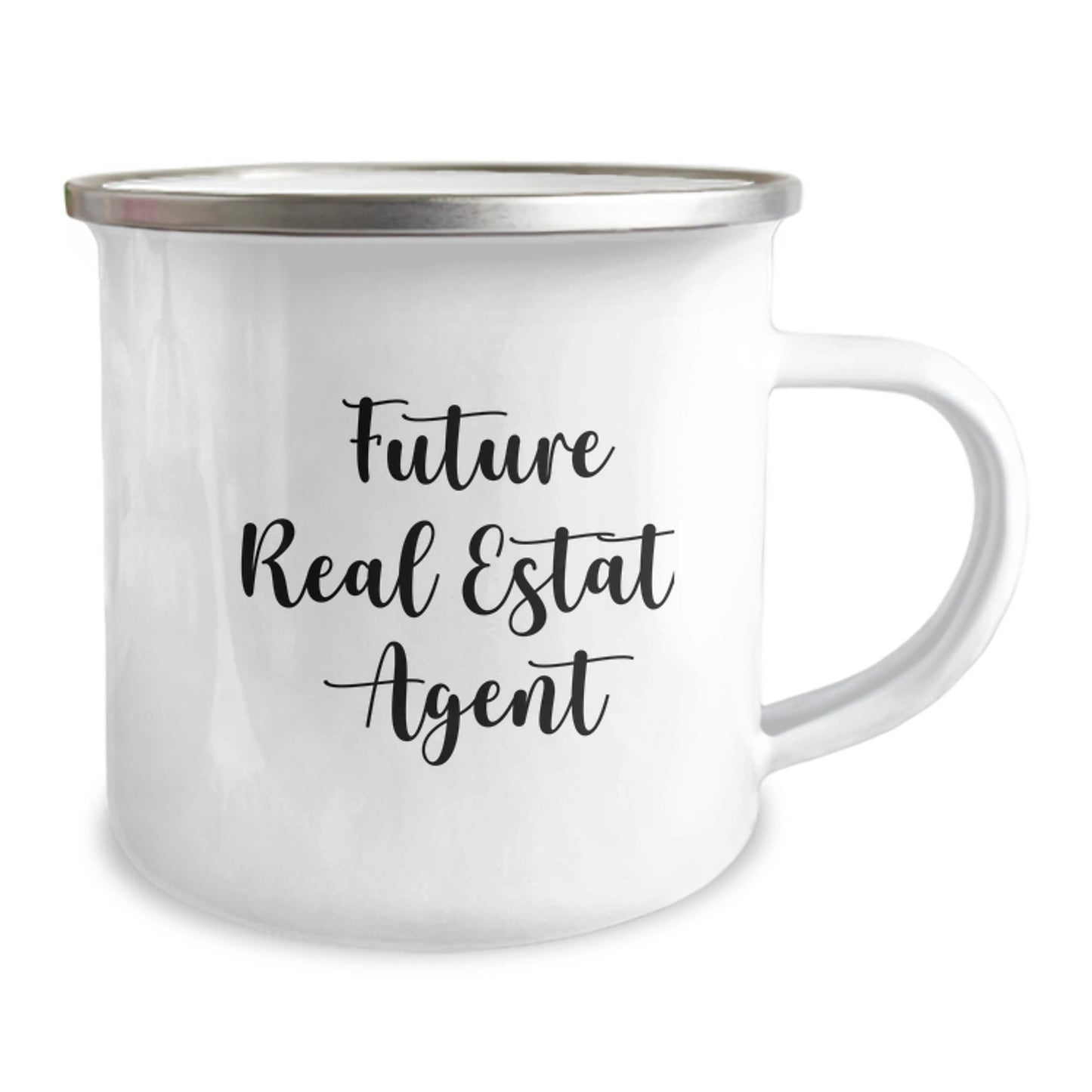 Funny Future Real Estate Agent Gifts from Friends, Unique Camping Mug for Real Estate Agent Graduation, 'You're not just a real estate agent, you're a rockstar!' - Image 2