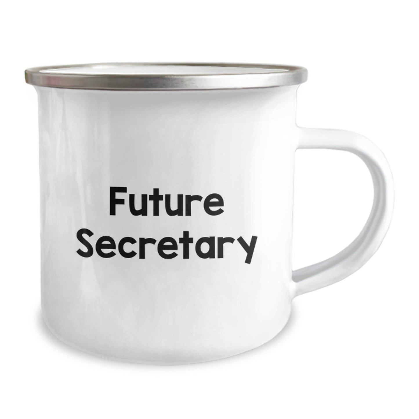 Funny Secretary Gifts from Friends, Cute Camping Mug for Future Secretary Graduation, Secretary Quote 'Future Secretary' - Image 2