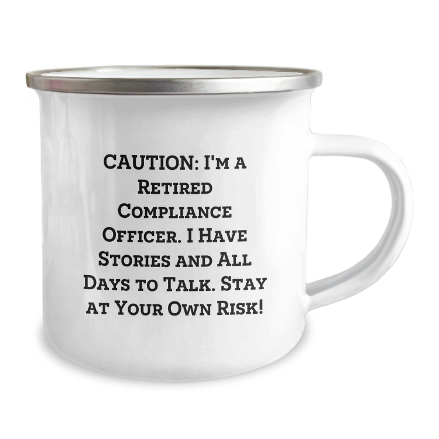Compliance Officer Camping Mug, Funny Quote, Birthday Unique Gifts for Men or Women, Friends, Coworkers, Family, from Compliance Officer Enthusiast - Image 2