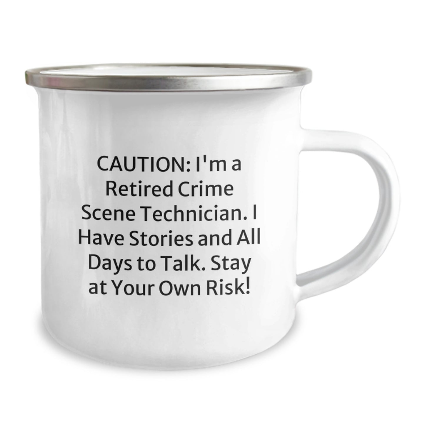 Crime Scene Technician Funny Gifts from Friends, Men, or Coworkers, Crime Scene Technician Mugs for Graduation, 'Don't Talk While I'm Working' Quote - Image 2