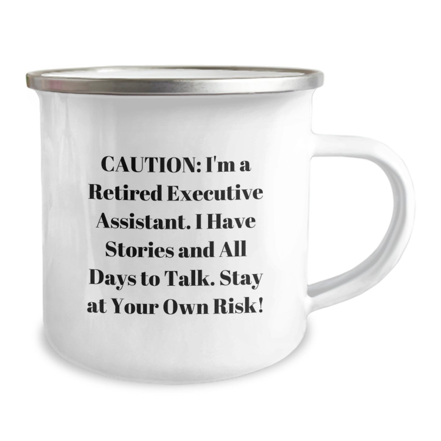 Funny Executive Assistant Christmas Unique Gifts from Family - Retired EA Camping Mug - Unique Office Funny - Image 2